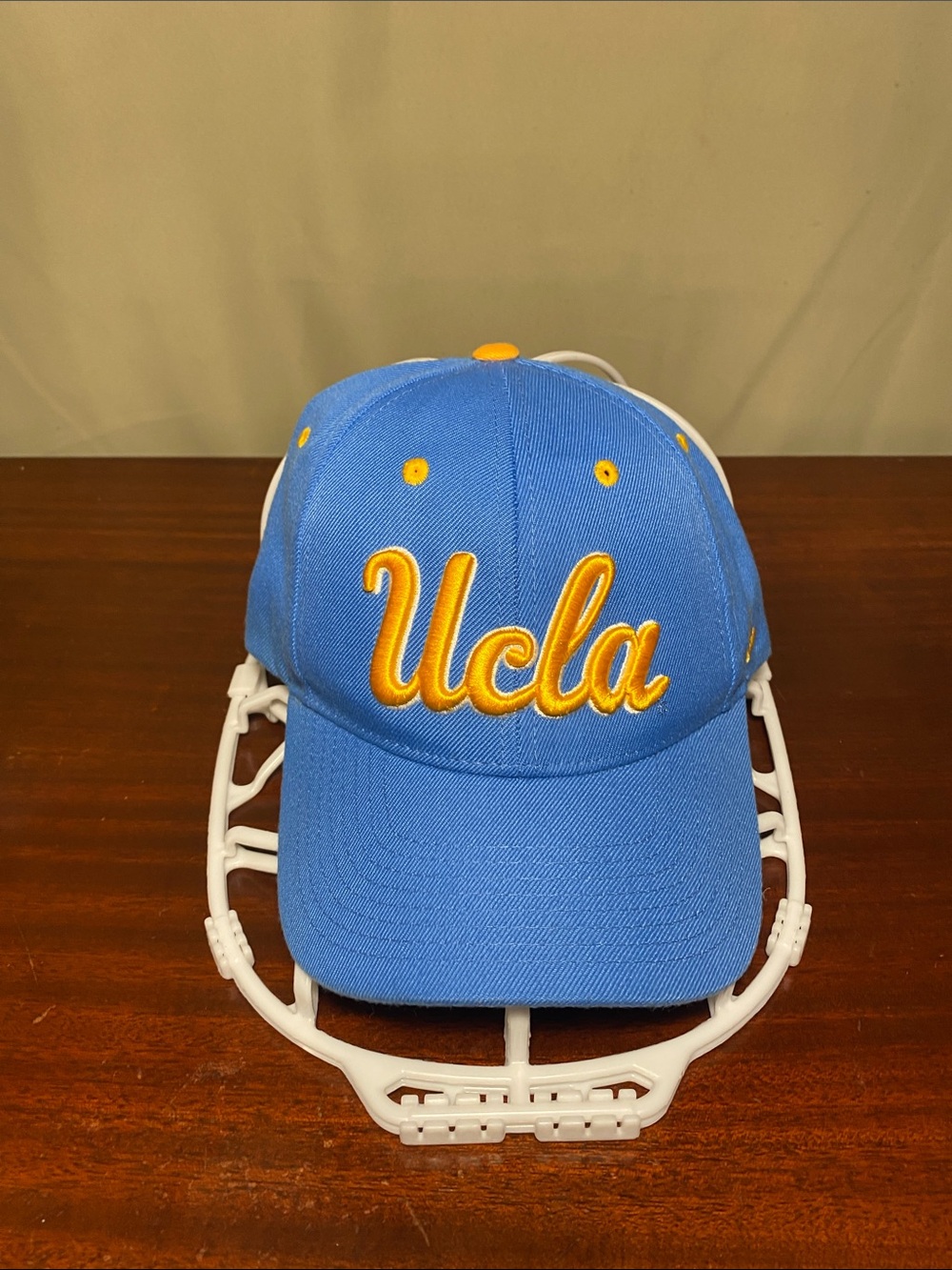 UCLA Script Embroidery Logo Cap Zephyr Hat Blue Adjustable Collegiate O/S